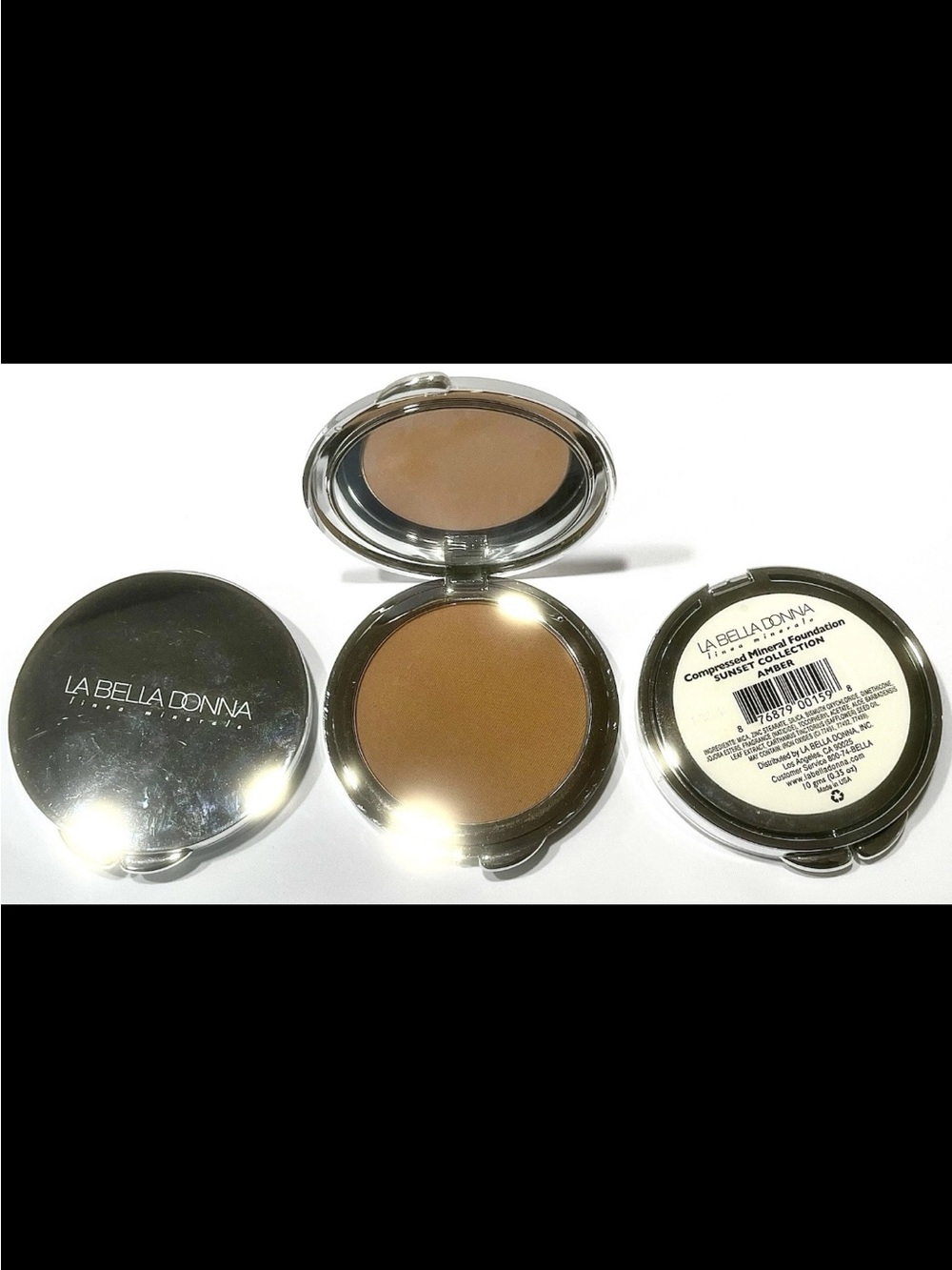 Compressed Mineral Foundation Sunset Collection — Amber